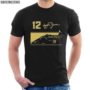 T-shirts pour hommes en coton Mode Casual Hommes T-shirt Nouveauté O-Neck Tops Ayrton Senna Jps Tribute T-Shirt 12 Signature Bulk T-shirts 230511