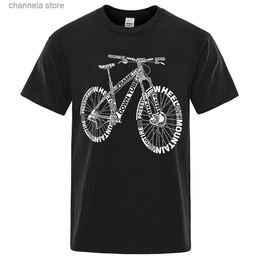 T-shirts pour hommes Coton surdimensionné Top Qualité Hommes Vêtements VTT Vélo T-shirt Vélo Incroyable Chemise Mode Tees Streetwear Mâle Tee T240202