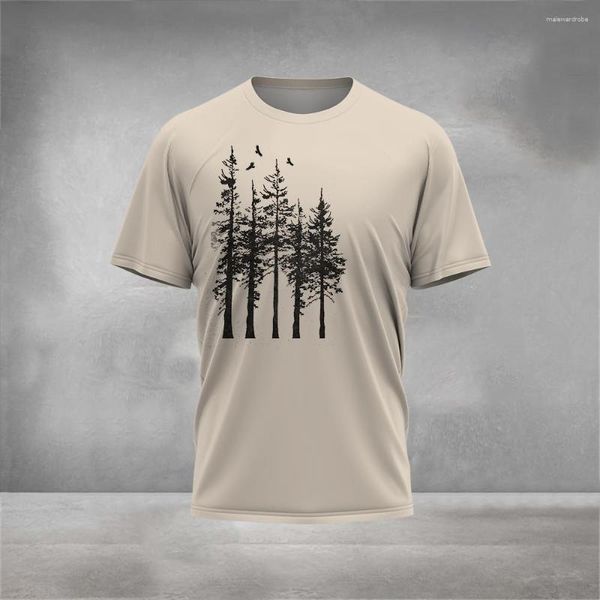 Camisetas para hombres camiseta de verano de algodón hombres animal león 3d estampado moda manga corta top micro elástica camisa de fitness para