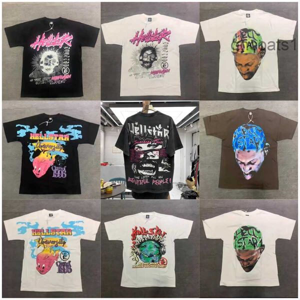 Homens camisetas T-shirt de algodão moda preto homens mulheres designer roupas desenhos animados gráfico punk rock tops verão high street streetwear j230807 cmw7