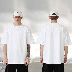 T-shirts masculins T-shirt coton pour hommes de haute qualité Couleur solide vierge unisexe vêtements d'été à manches courtes H240508