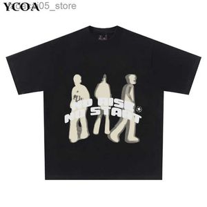 T-shirts masculins T-shirt en coton T-shirt Hip Hop Retro 90S Streetwear Anime Harajuku Fashion Fashion Short à manches courtes