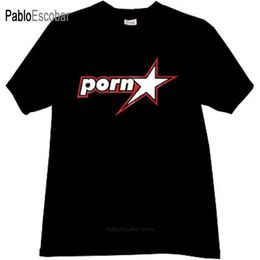 Heren T-shirts katoenen t-shirt heren merk tees PORNSTAR Cool T-shirt in zwarte mannelijke mode t-shirt 4XL 5XL plus maat 230331