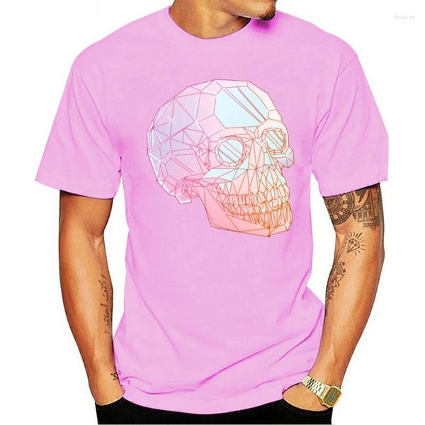 Camisetas de algodón para hombre, camiseta Pastel Goth Crystal Skull para hombre, estampado de dibujos animados, divertida manga corta de verano, estilo Retro