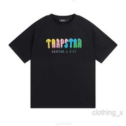 Magliette da uomo in cotone trapstars vestiti cortometraggi set corto uomo estate trapstar thond maglietta da uomo sparatutto donna donna ricamata da balzo