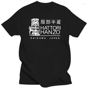 Heren t shirts katoen t-shirt heren bemanning nek tops shirt hatori hanzo samurai zwaarden doden bill katana o-neck teeshirt