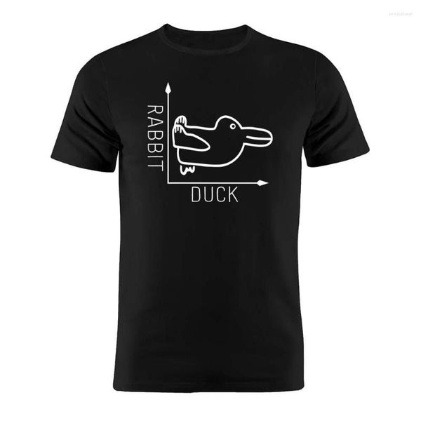 T-shirts pour hommes Chemise unisexe en coton ou canard Illusion d'optique Funny Math Minimalist Artwork Gift Tee