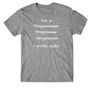 T-shirts pour hommes Coton Unisexe Shirt Programmer Codeur Developer Humour blague Funny Gift Tee