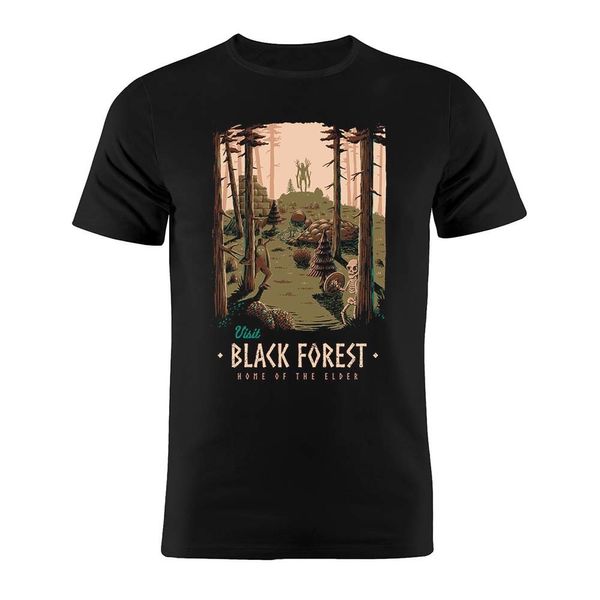 T-shirts pour hommes T-shirt unisexe en coton Valheim Forêt-Noire The Elder attend Funny Artwork Tee 230504