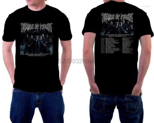 T-shirts pour hommes Cradle Of Filth Tour 2023 Tshirt Couleur noire à manches courtes Top Edition Taille S-3XL