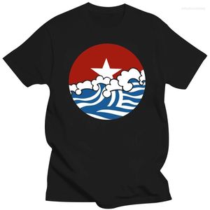 T-shirts pour hommes créer un drapeau cubain sur l'océan chemise hommes 2023 surdimensionné S-5xl lettre garçon fille T-Shirts t-shirt haut