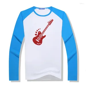 T-shirts pour hommes Création instrument simpyle chemise de guitare mascula