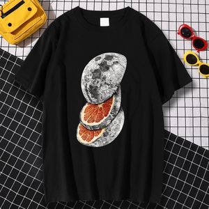 T-shirts voor heren Creativiteit Prints Planeet Fruit Afdrukken T-shirt Mannen Zomer Tops Ademend Zweet T-shirts Mode Ronde hals T-shirt Kleding Man W220409