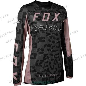 T-shirts pour hommes Cross Country VTT Jersey Femmes Descente Hpit Fox DH BMX VTT Racing Motocross T-shirt Cyclisme Dames OX8N