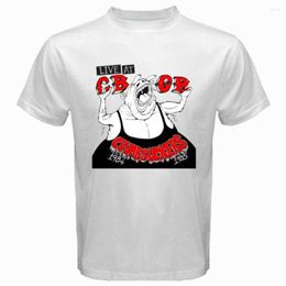 T-shirts pour hommes Crumbsuckers Live At Cbgb 1984-1985 T-shirt blanc Taille S à 3XL