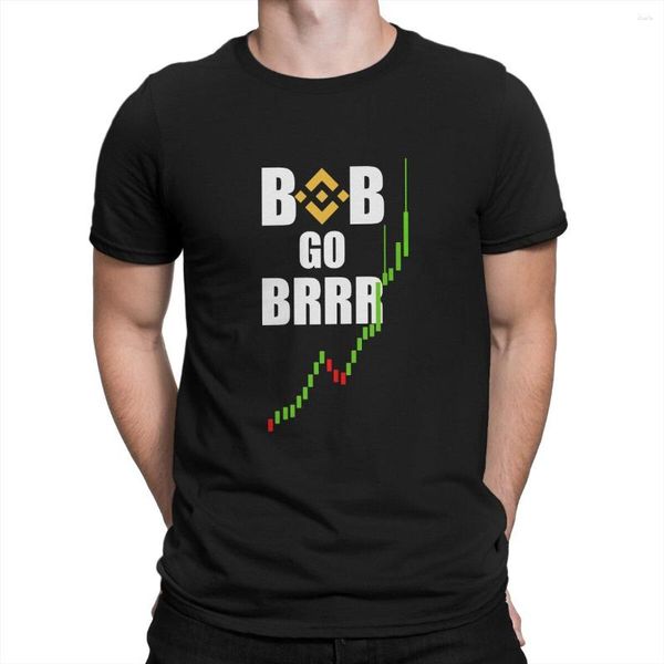 T-shirts pour hommes Crypto To The Moon T-shirt pour hommes Binance O Neck Short Sleeve Polyester Shirt Humour Birthday Gifts