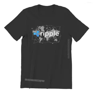 Heren T-shirts Cryptocurrency Crypto Miner Rimpel XRP Trader Blockchain T-shirts Grafische Mannen Vintage Camisas Katoen Harajuku Shirt