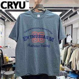 T-shirts voor heren CRYU Retro Campus No. 36 Heavy Wash High Street T-shirt met korte mouwen