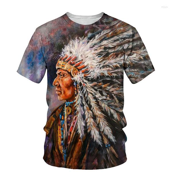 Camisetas para hombre, camiseta con estampado cultural 3D para hombre, camisetas de manga corta con cuello redondo de verano 2023, ropa informal de moda para hombre