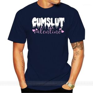 T-shirts T-shirts Cumslut Valentine BDSM Ondraagbare Cum Lover Gift T-shirt Mannen Vrouwen All Size Katoenen Tshirt Zomer Mode Euro