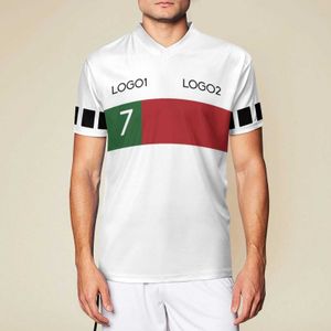 T-shirts masculins sur mesure Portugal Away 2022/23 N ° 7 Jersey de football Chadtes de football originaux pour l'équipe du collège personnaliser les uniformes de football G230306