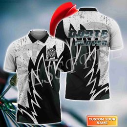 Heren T-shirts Custom Naam Sport Speler Darts Beer Club Tattoo 3DPrint Zomer Casual Harajuku Polo Shirts Streetwear Korte Mouwen T-Shirts 7X L230713