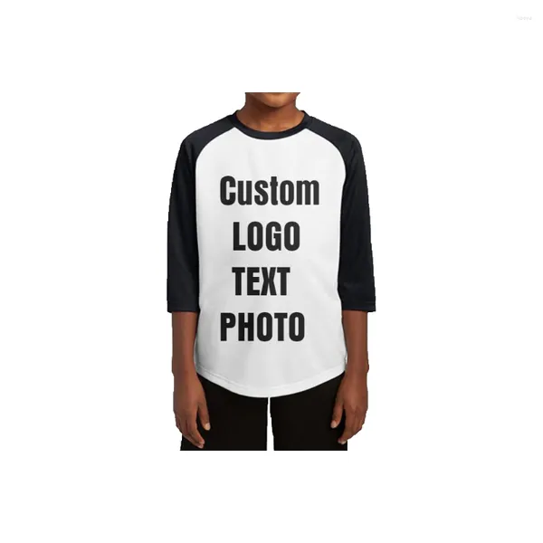 Camisetas de hombre personalizadas adolescentes camiseta de manga media estampado LOGO/TEXT/PO