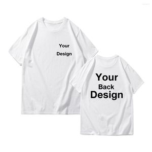 Heren t shirts aangepast shirt put de achterkant kan worden afdrukken je favoriete foto's op t-shirt origineel ontwerp hoogwaardige katoen S-3XL