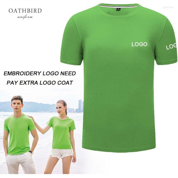 T-shirts pour hommes personnaliser impression LOGO mode hommes femmes T-shirt coupe à manches courtes col rond broderie uniformes de sport d'équipe
