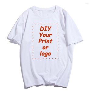 T-shirts pour hommes impression personnalisée t-shirt Femme votre conception Logo image bricolage personnalisé femmes cadeau d'été pour fille t-shirt d'anniversaire