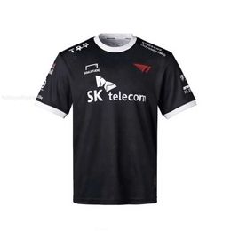 Heren T-shirts Aangepast T1 Team Uniform Kan worden aangepast Naam E-sports Spel Korte mouwen CSGO SKT Team T-shirt
