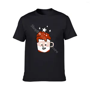 Heren t shirts schattige anime cartoon santa claus katoen t-shirt casual mode unisex minimalistische mannen en vrouwen tops