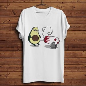 Heren t shirts schattige avocado bier buikbuik grappig shirt mannen zomer witte korte mouw casual t -shirt homme unisex streetwear tee