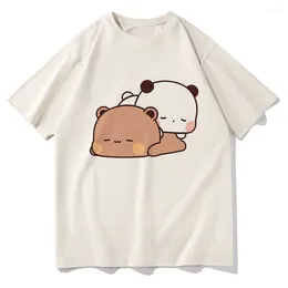 T-shirts pour hommes Mignon Bubu et Dudu Chemise Mode Hommes Harajuku Esthétique Graphique Drôle Kawaii Tshirt Unisexe Dessin Animé Casual Coton Tees