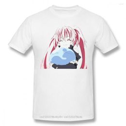 Heren t shirts schattige print katoen grappig dat ik werd gereïncarneerd als een slijmvela anime tensura mode streetwear t-shirt