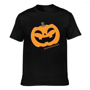 T-Shirts pour hommes mignon citrouille Jack O lanterne rire T-Shirts Halloween rétro col rond T-Shirt Streetwear homme haut de gamme