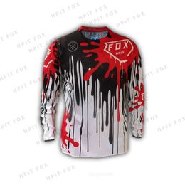 T-shirts pour hommes Maillot de cyclisme 2022 Maillot de motocross Enduro à manches longues Descente VTT DH Ciclismo Hombre Hpit Fox Chemise à séchage rapide