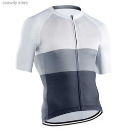 Camisetas para hombres Ciclismo Jersey Men Mountain Bike Bicyc Camisetas Short Seve Road Tops Quick Dry H240407