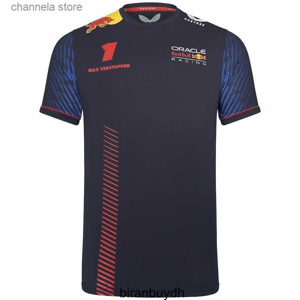 T-shirts pour hommes Cyclisme T-shirts pour hommes 2023 F1 Team Formula One T-shirt Pilote Max Verstappen Sportswear Hommes et loisirs T-shirt à manches courtes 1# T240223