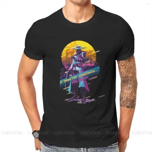 T-shirts pour hommes Cypher 80s rétro homme t-shirt Valorant Agents jeu col rond hauts chemise en tissu drôle idée cadeau de haute qualité