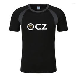 Hommes t-shirts CZ Ceska Zbrojovka 2023 hommes imprimé mode t-shirt été coton Raglan manches courtes col rond haut Streetwear