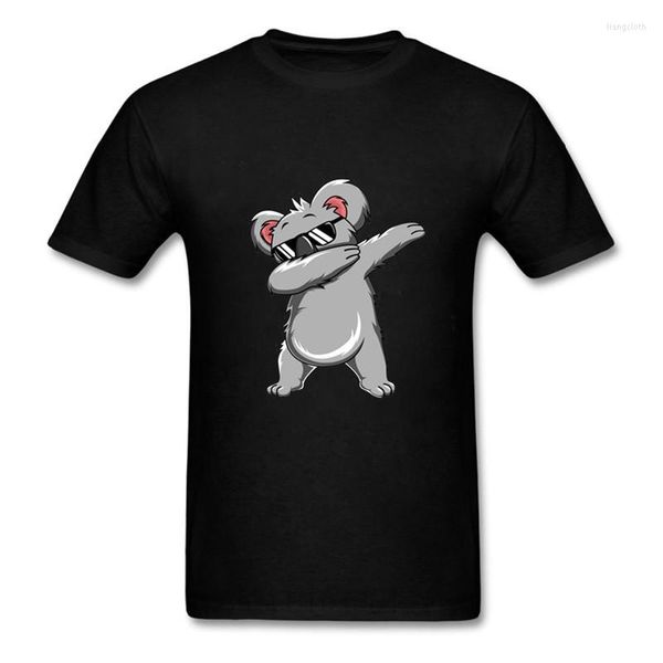 Camisetas para hombres Dabing koala camiseta divertida dab dance dance dance regalo para niños camisetas de mangas cortas beagle camiseta de moda algodón de algodón