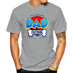 T-shirts masculins papa chemise de patrouille chien amusant d'anniversaire cadeau de cadeau de t-shirt noir