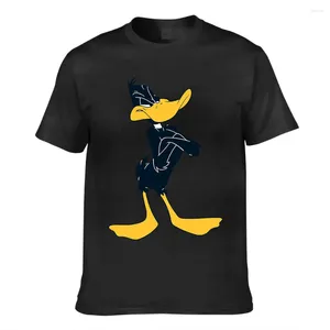 T-shirts pour hommes Daffy Duck avec des bras croisés Men d'été imprimé Shirt Femmes Fashion Tops T-shirts décontractés