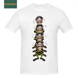 T-shirts pour hommes Dalton Brothers Wild West Lucky Luke Cartoon Cotton Tops Crazy Round Collar Tee Shirt Unique T-shirt