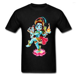 T-shirts pour hommes Danse de Shiva T-shirt Hommes T-shirt Om Tops Dieu T-shirts Hindouisme Chemise Sweats Personnalisés En Gros Vêtements Mignons Coton