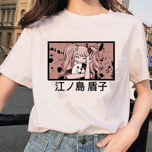 Heren t-shirts danganronpa t-shirt unisex ouma kokichi grafische tees mannen/vrouwen kawaii nagito komaeda zomer tops anime harajuku t-shirt man