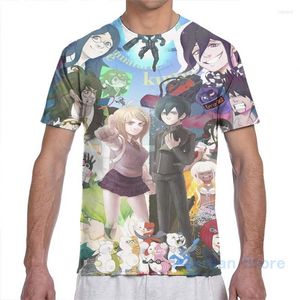 Heren t shirts danganronpa v3 heren t-shirt vrouwen overal over print mode meisje shirt boy tops tees short mouw t-shirts