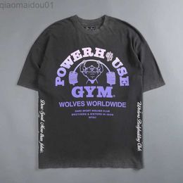 T-shirts pour hommes Darc Wolves Sport Shirt surdimensionné imprimé de haute qualité taille américaine 100% coton Gym hommes vêtements à manches courtes Top T-shirts Darcs T-Shirt L230707