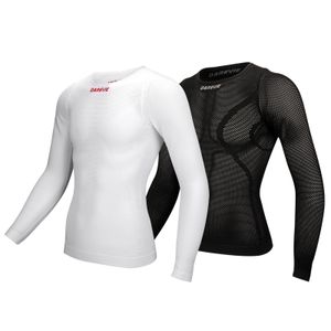 T-shirts pour hommes Darevie Cycling Jersey Compress 2023 Couche de base Sous-vêtements à manches longues Respirant Haute Qualité Gilet de vélo sans couture 231129